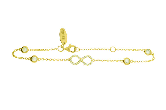 Leposa Bracelet Infinity yellow plated