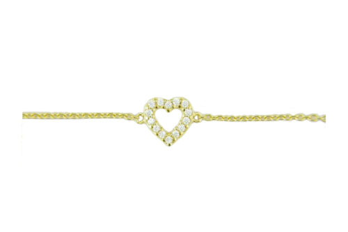 LEPOSA Silver Heart Bracelet